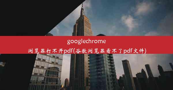 googlechrome浏览器打不开pdf(谷歌浏览器看不了pdf文件)