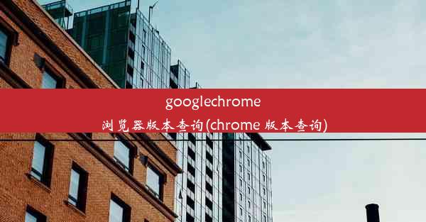 googlechrome浏览器版本查询(chrome 版本查询)