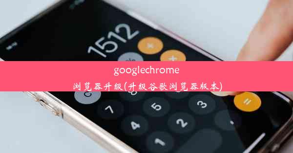 googlechrome浏览器升级(升级谷歌浏览器版本)