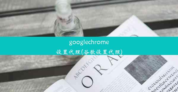 googlechrome设置代理(谷歌设置代理)