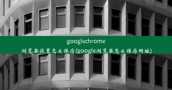 googlechrome浏览器设置怎么保存(google浏览器怎么保存网址)