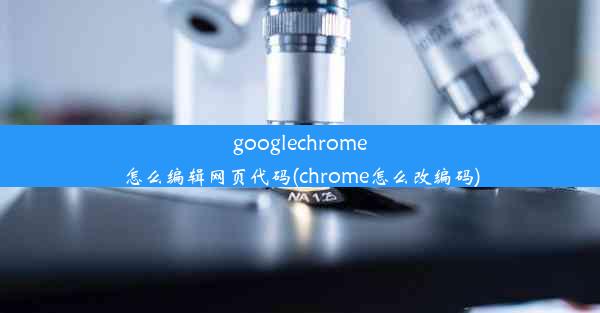 googlechrome怎么编辑网页代码(chrome怎么改编码)