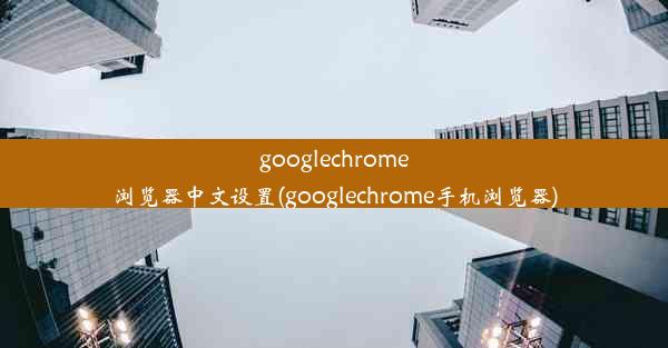 googlechrome浏览器中文设置(googlechrome手机浏览器)