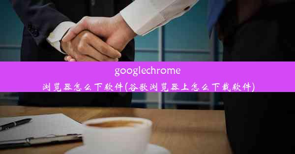 googlechrome浏览器怎么下软件(谷歌浏览器上怎么下载软件)