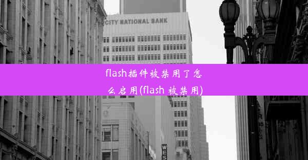 flash插件被禁用了怎么启用(flash 被禁用)