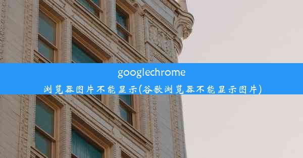 googlechrome浏览器图片不能显示(谷歌浏览器不能显示图片)