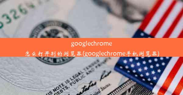 googlechrome怎么打开别的浏览器(googlechrome手机浏览器)