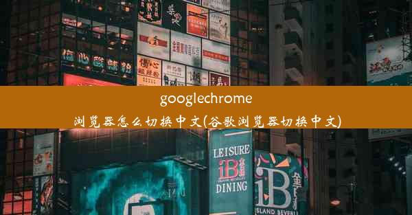 googlechrome浏览器怎么切换中文(谷歌浏览器切换中文)