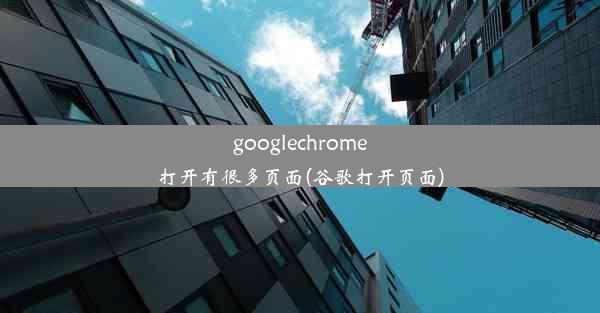 googlechrome打开有很多页面(谷歌打开页面)