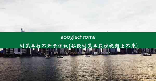 googlechrome浏览器打不开录像机(谷歌浏览器监控视频出不来)