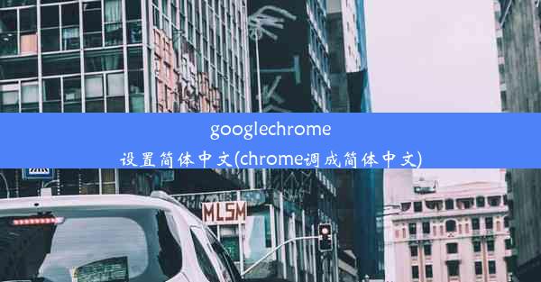 googlechrome设置简体中文(chrome调成简体中文)