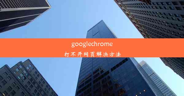 googlechrome打不开网页解决方法