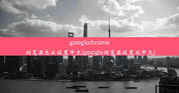 googlechrome浏览器怎么设置中文(google浏览器设置成中文)