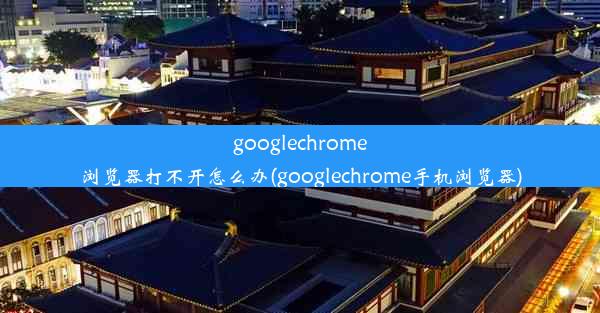 googlechrome浏览器打不开怎么办(googlechrome手机浏览器)