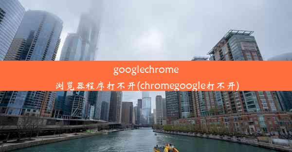 googlechrome浏览器程序打不开(chromegoogle打不开)