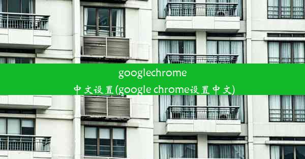 googlechrome中文设置(google chrome设置中文)