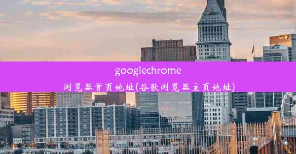 googlechrome浏览器首页地址(谷歌浏览器主页地址)