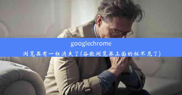 googlechrome浏览器有一栏消失了(谷歌浏览器上面的栏不见了)