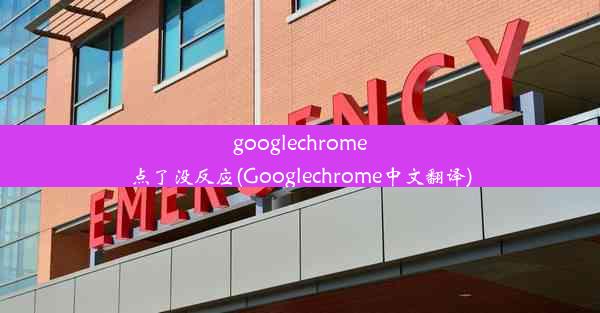 googlechrome点了没反应(Googlechrome中文翻译)