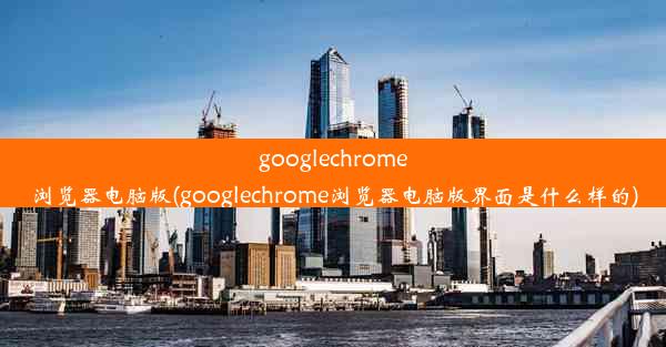 googlechrome浏览器电脑版(googlechrome浏览器电脑版界面是什么样的)