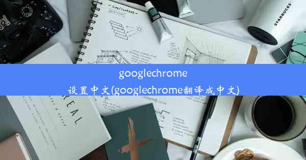 googlechrome设置中文(googlechrome翻译成中文)