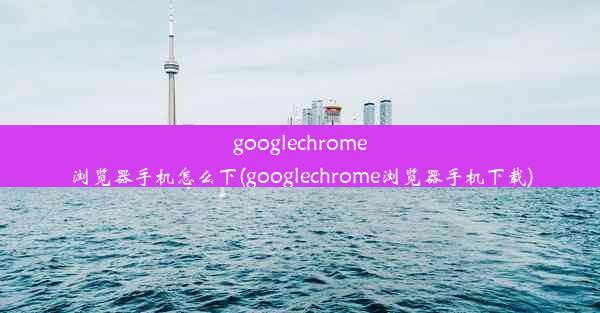 googlechrome浏览器手机怎么下(googlechrome浏览器手机下载)