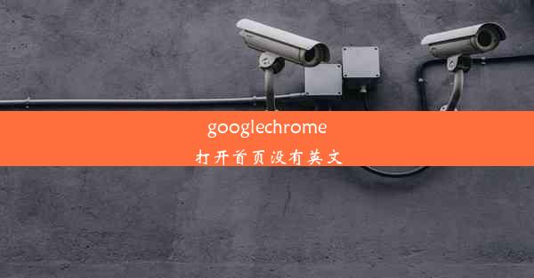 googlechrome打开首页没有英文