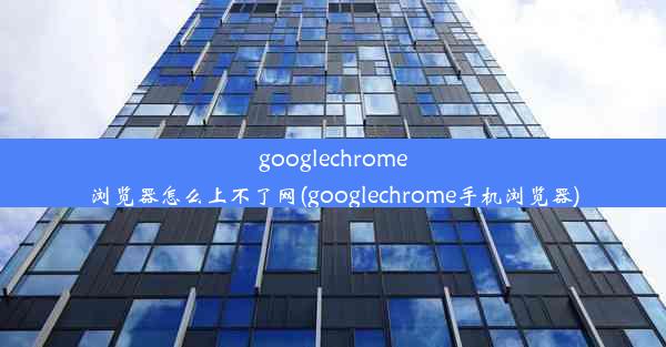 googlechrome浏览器怎么上不了网(googlechrome手机浏览器)