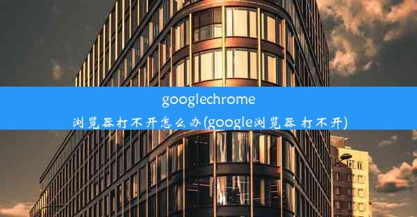 googlechrome浏览器打不开怎么办(google浏览器 打不开)