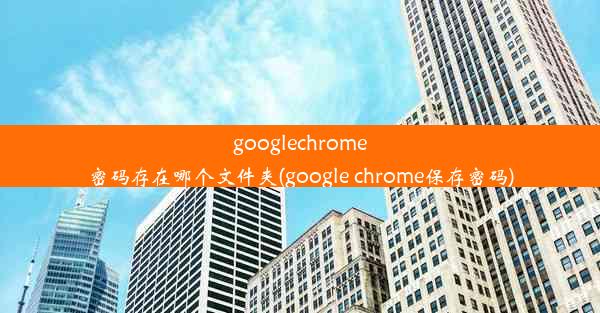 googlechrome密码存在哪个文件夹(google chrome保存密码)