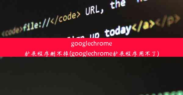 googlechrome扩展程序删不掉(googlechrome扩展程序用不了)