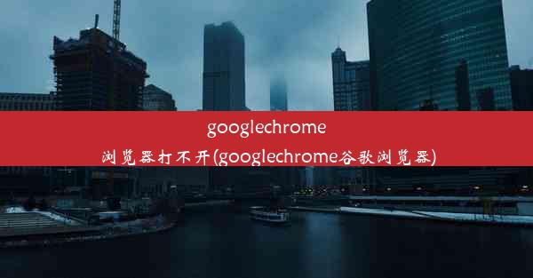 googlechrome浏览器打不开(googlechrome谷歌浏览器)