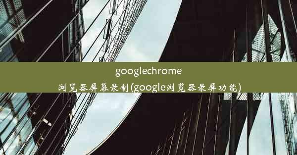 googlechrome浏览器屏幕录制(google浏览器录屏功能)