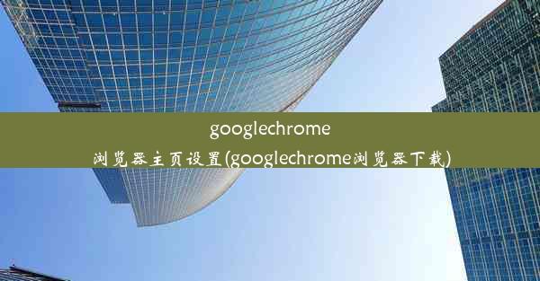 googlechrome浏览器主页设置(googlechrome浏览器下载)