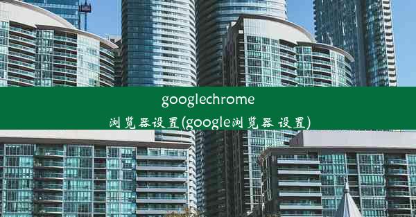 googlechrome浏览器设置(google浏览器 设置)