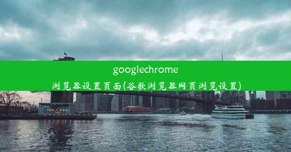 googlechrome浏览器设置页面(谷歌浏览器网页浏览设置)