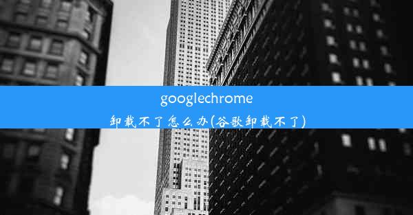 googlechrome卸载不了怎么办(谷歌卸载不了)