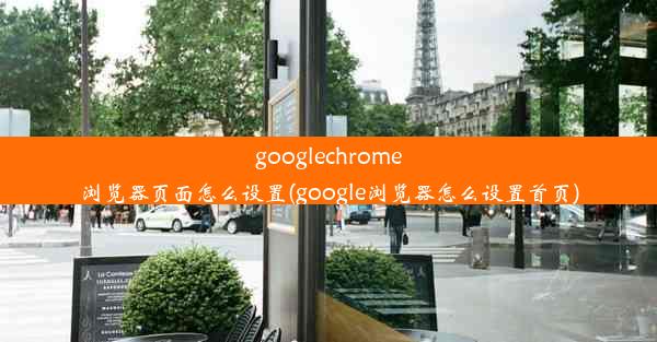 googlechrome浏览器页面怎么设置(google浏览器怎么设置首页)