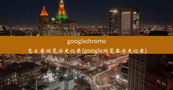 googlechrome怎么看浏览历史记录(google浏览器历史记录)