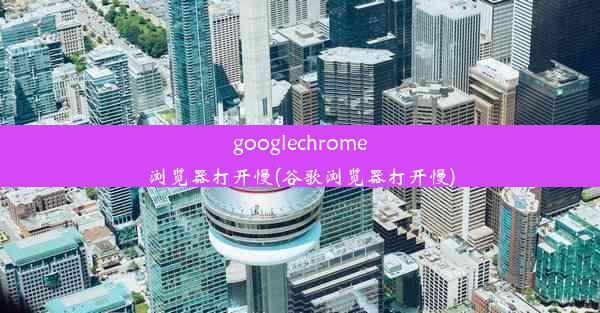 googlechrome浏览器打开慢(谷歌浏览器打开慢)