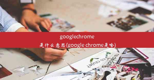 googlechrome是什么意思(google chrome是啥)