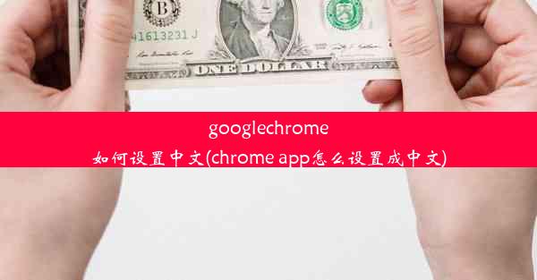 googlechrome如何设置中文(chrome app怎么设置成中文)